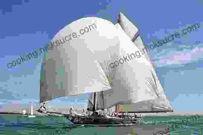 Boat Sailing At Full Speed With Sails Billowing A Sea Vagabond S World: Boats And Sails Distant Shores Islands And Lagoons