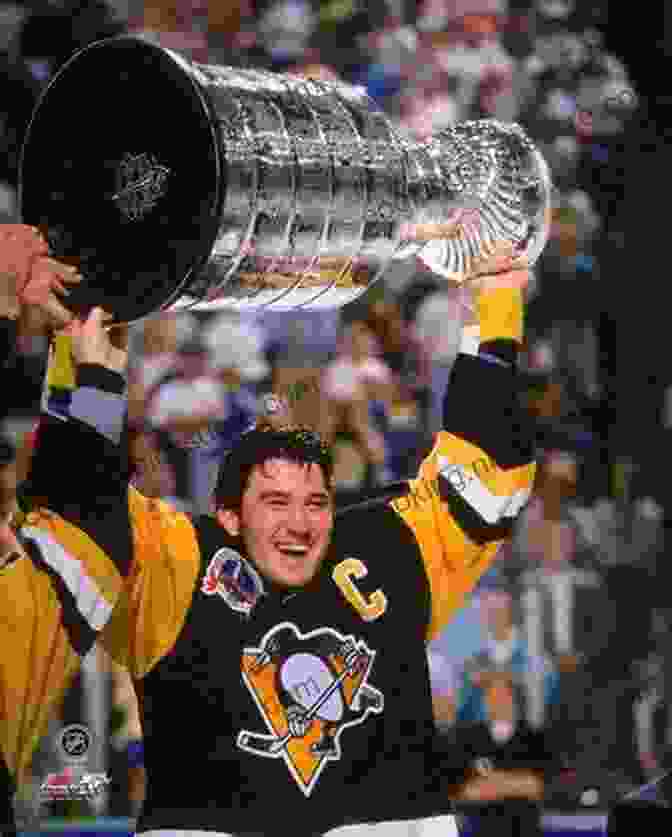 Mario Lemieux In A Pittsburgh Penguins Uniform, Celebrating With The Stanley Cup Trophy Legacy Of Excellence: Mario Lemieux S Impact On The Penguins And The City Of Pittsburgh