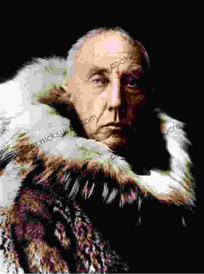 Roald Amundsen, A Stern Looking Man With A Mustache And Beard, Wearing A Fur Hat And Parka, Standing On A Snow Covered Landscape The Last Viking: The Extraordinary Life Of Roald Amundsen