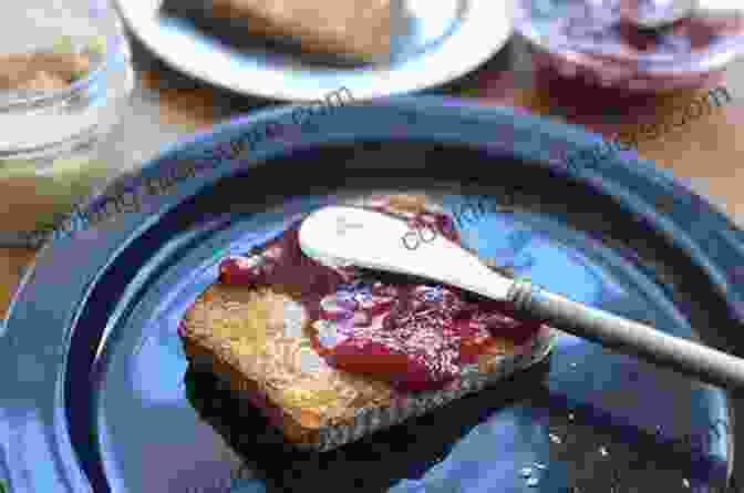 Slice Of Milk Bread Spread With Butter And Strawberry Jam Milk Bread Cookbook For Beginners : Healthy And Delicious Milk Bread Recipes For All Ages Make Step By Step By This