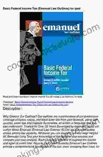 Emanuel Law Outlines For Basic Federal Income Tax (Emanuel Law Outlines Series)